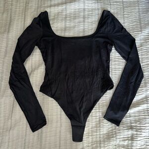 Black Long Sleeve Lululemon Bodysuit